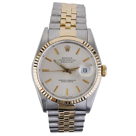 rolex datejust 36mm silver dial|rolex 36mm datejust two tone.